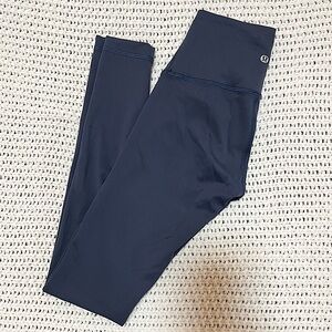 Lululemon align leggings in navy blue size 2
